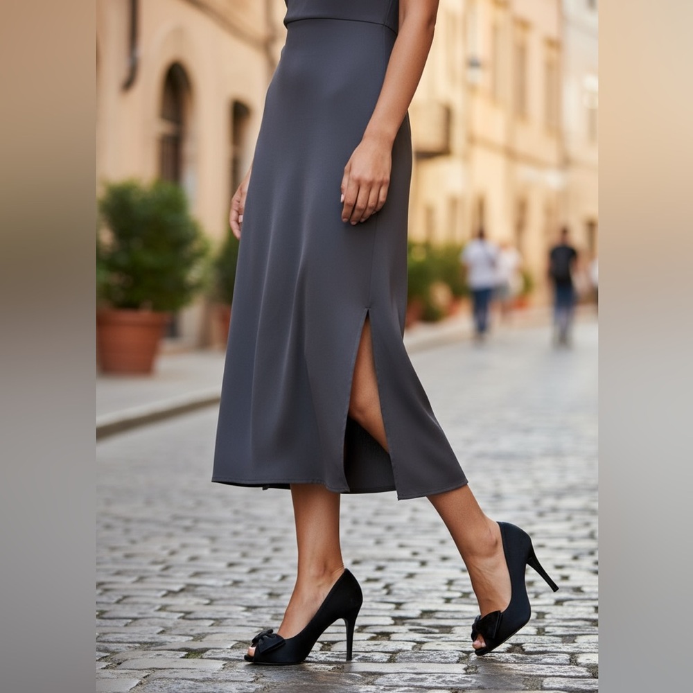 GUESS Women's Black Peep Toe Heels